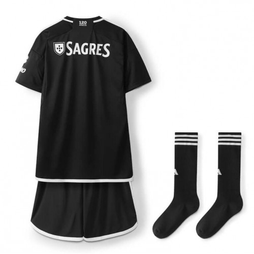 Maillot de foot Benfica Extérieur enfant 2023-24 Manches Courte (+ pantalon court)